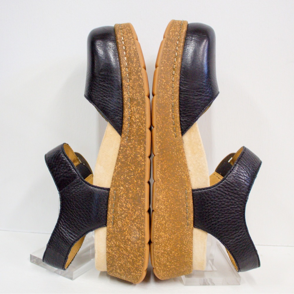 🆕Dansko Brynlee Black Waxy Milled Leather Clog Sandals 39 EU/ 8.5-9 US - Picture 9 of 12
